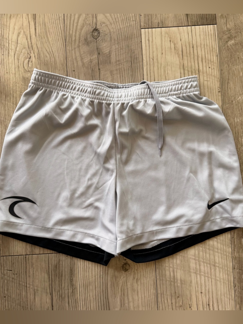 Nike grey shorts with black  side panels